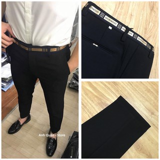 Quần Âu Nam Hàn Quốc Màu Đen Mix Cạp GiVen Mẫu Mới Nhất
