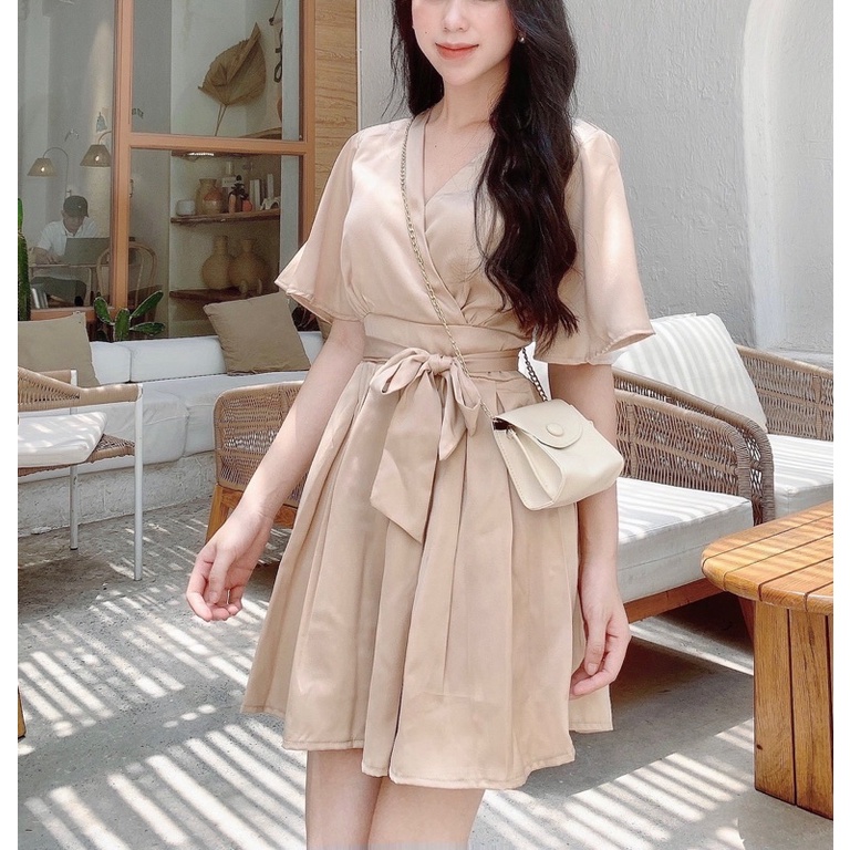 JUMP CỔ V CỘT EO CHẤT LỤA CAO CẤP XD[GIMI]