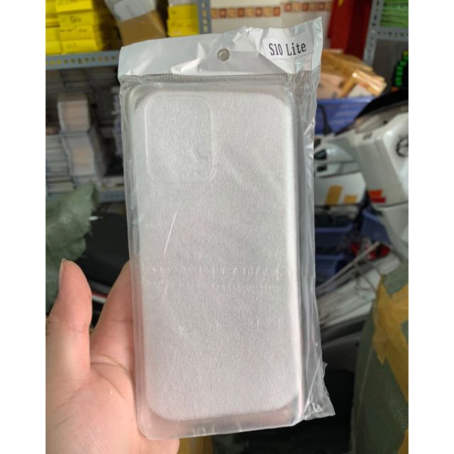 Bộ 2 ốp lưng silicon Galaxy S10 lite trong suốt