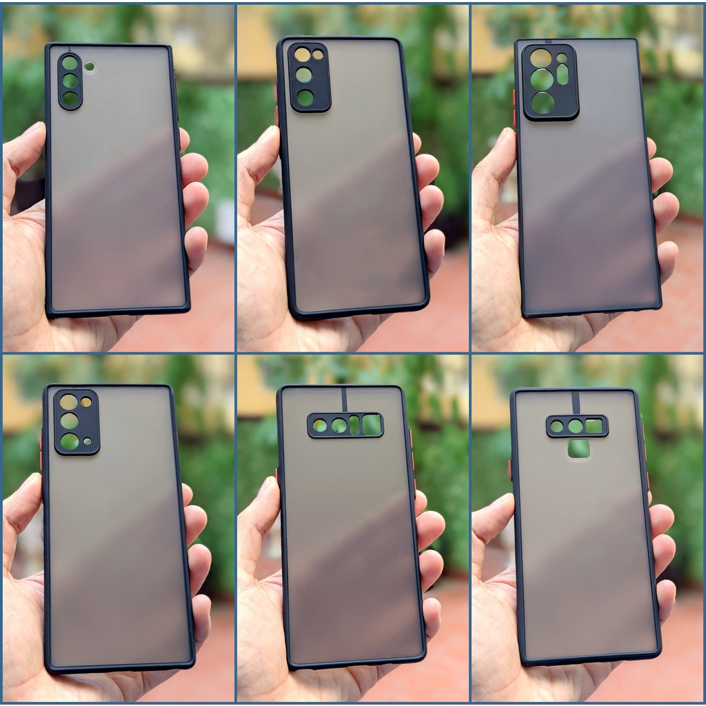 Ốp Lưng Viền Dẻo, Bảo Vệ Camera Samsung Note 8/Note 9/Note 10/Note 10 Plus/Note 20/Note 20 FE/Note 20 Ultra