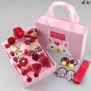 HỘP CỘT TÓC QUÀ TẶNG 18 MÓN CHO BÉ