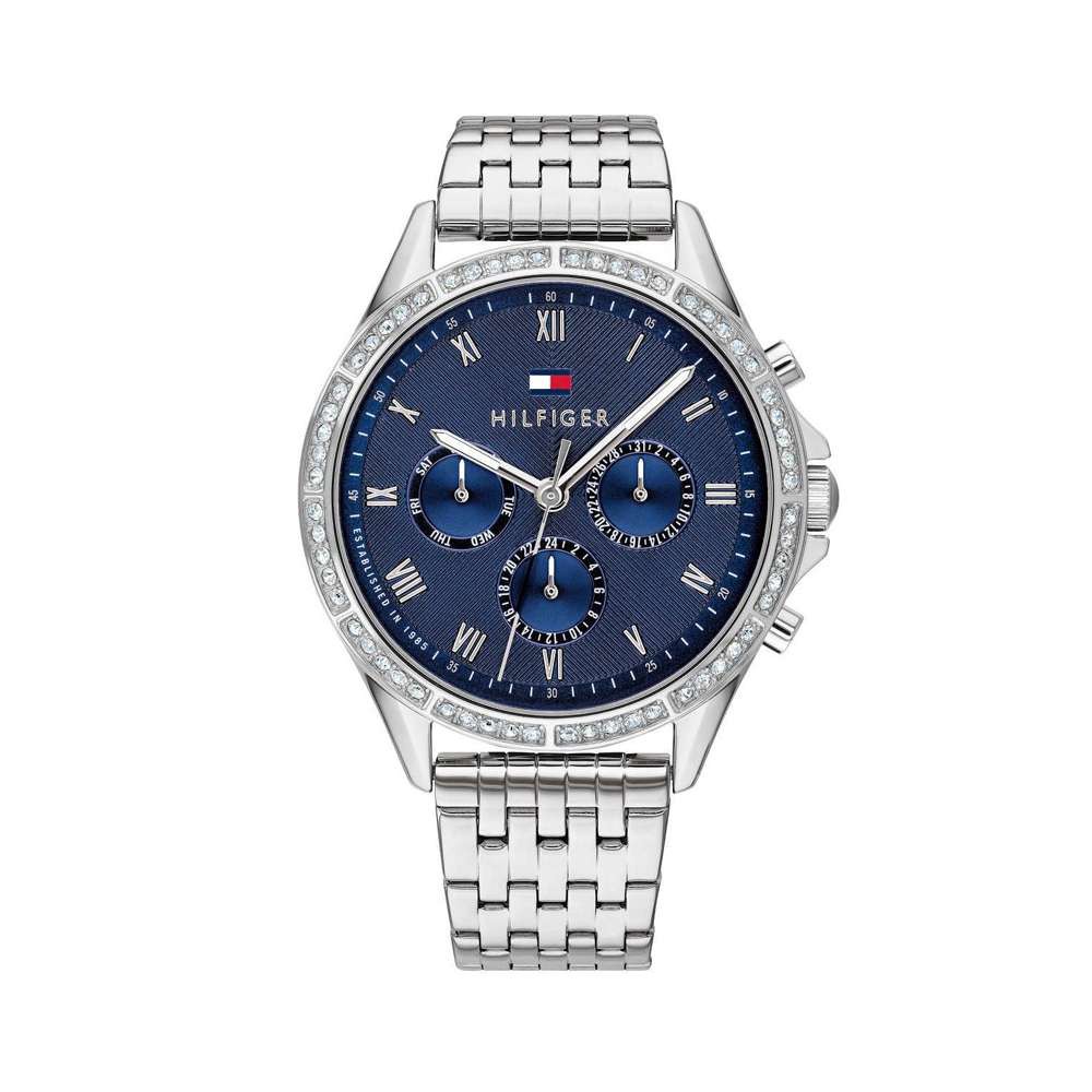 Đồng hồ Tommy 1782141 Nữ Đính Swarovski Lịch Thứ Ngày Dây Kim Loại 38mm