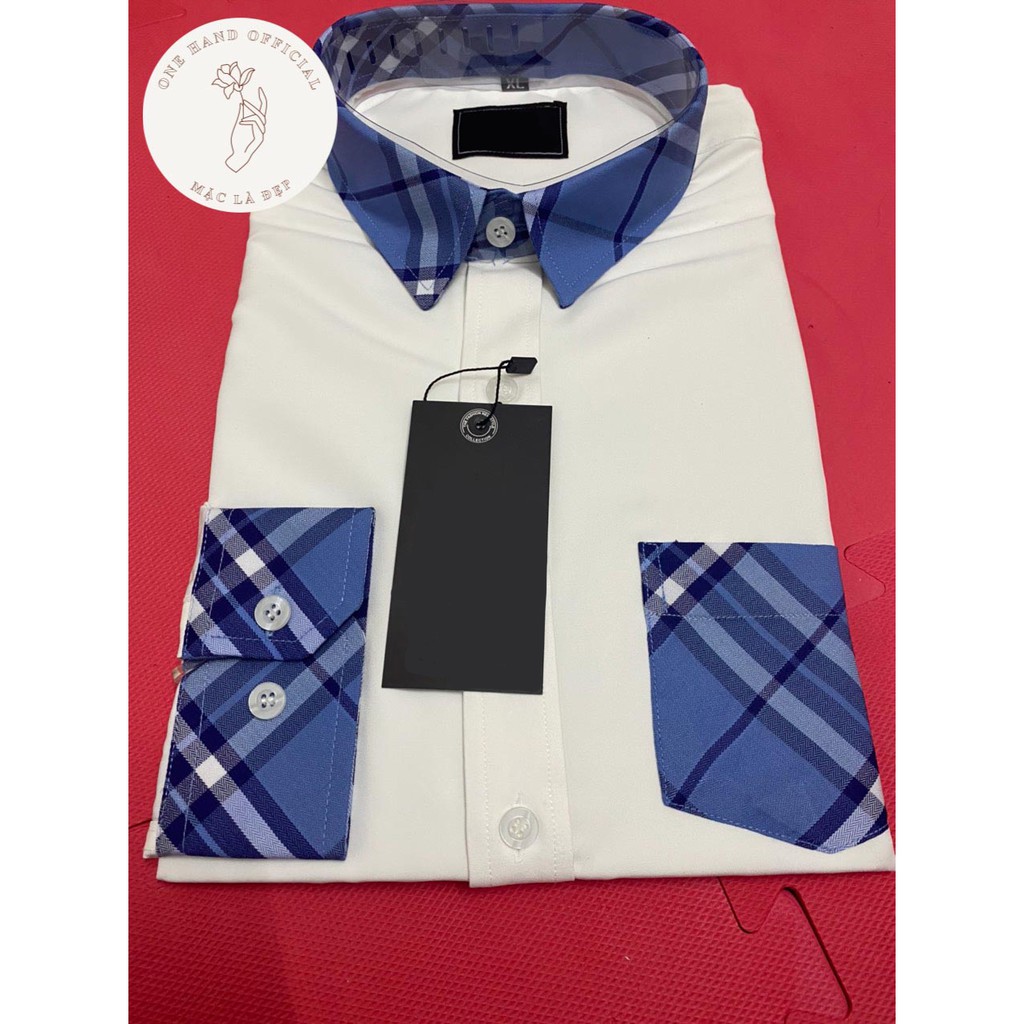 Áo Sơ Mi Phối 💕1𝖍𝖆𝖓𝖉💕 Áo Dài Tay Nam Họa Tiết BBR Hợp Phong Cách Quần Âu - Mặc Là Đẹp - Mã PBBRCT | BigBuy360 - bigbuy360.vn