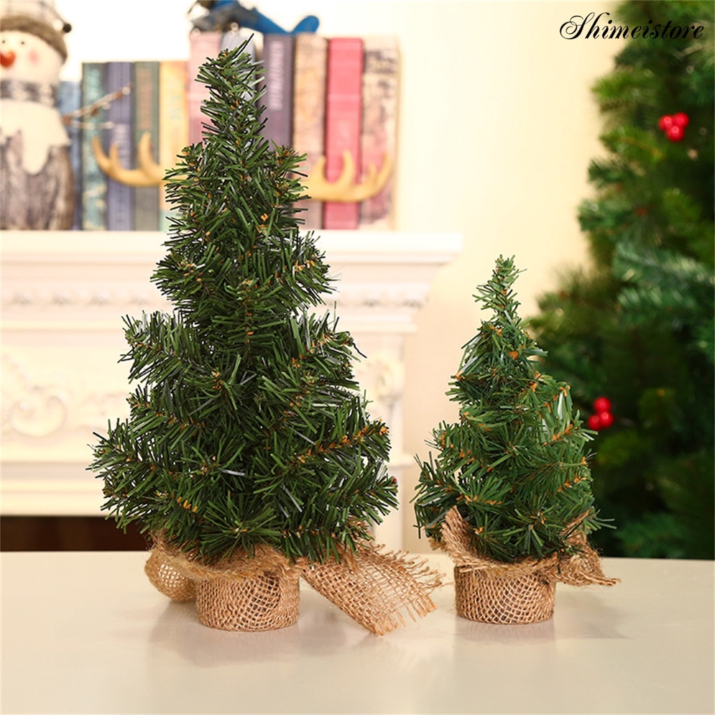 Cây thông Noel mini bằng vải sống động như thật trang trí nhà cửa