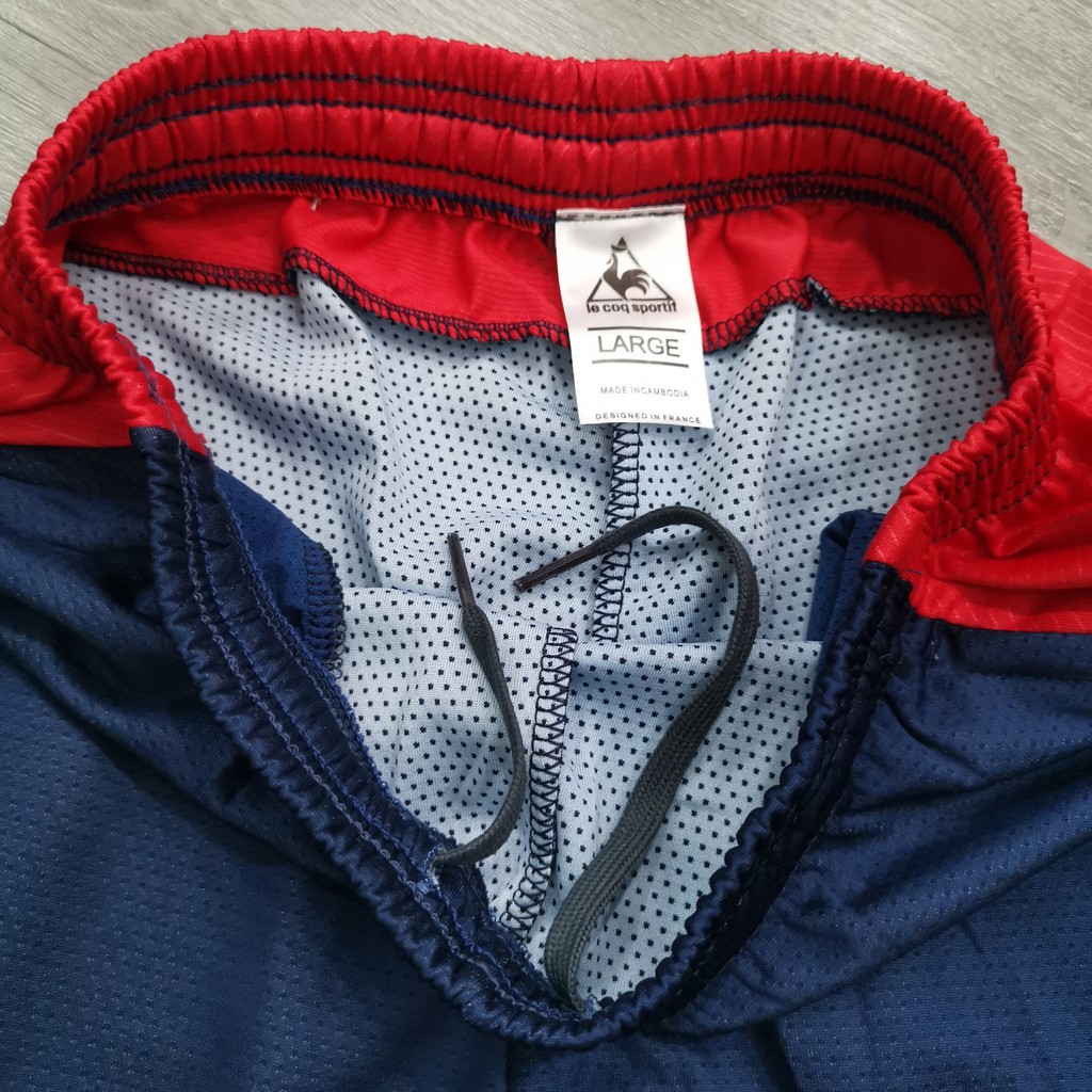 [Mã SKAMAP6 giảm 8% TỐI ĐA 50K đơn250K] Quần đùi nam thể thao in chữ Lecoq siêu nhẹ, có lỗ thoáng, có túi khoá | BigBuy360 - bigbuy360.vn