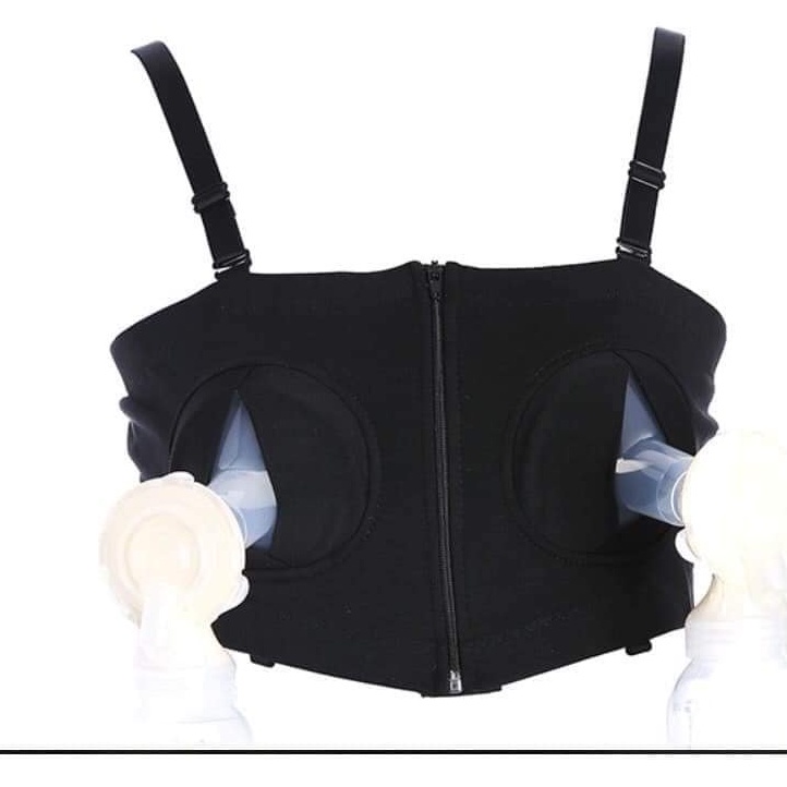 Áo Hút Sữa Rảnh Tay Có Dây Tiện Dụng Cho Mẹ Vải Cao Cấp Mịn