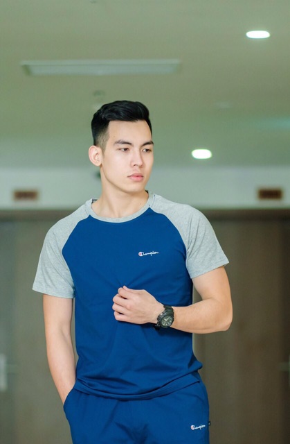 Bộ Quần áo thể thao trơn cotton thun lạnh- bộ thể thao nam trơn | BigBuy360 - bigbuy360.vn