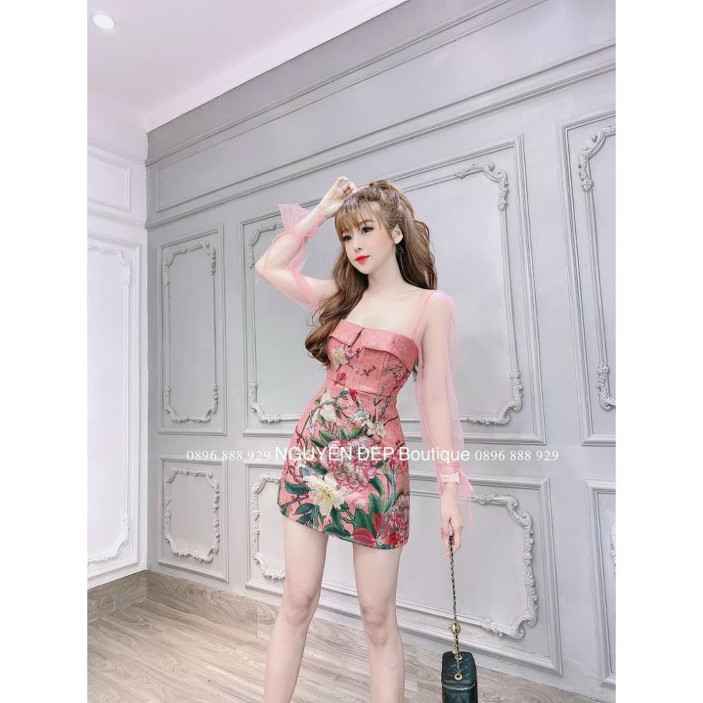 Đầm Body Voan Kiếng Tay Loe thời trang SUSU_FASHION193 đẹp '