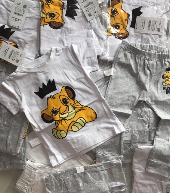 Bộ quần áo cotton Zara sư tử cho bé trai 1-5y
