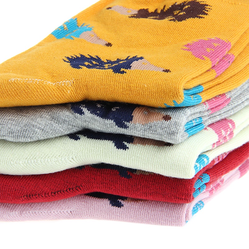 Vớ Cotton Pha Họa Tiết Thú Hoạt Hình Dễ Thương Thời Trang Cho Nữ