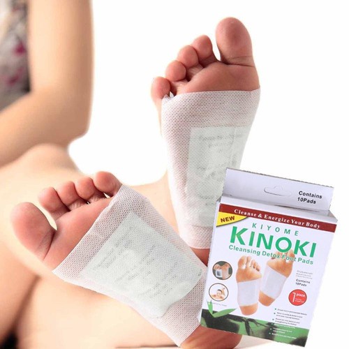 Hộp 10 Miếng Dán Chân Thải Độc Nhật Bản Kinoki Detox Foot Patch, Miếng