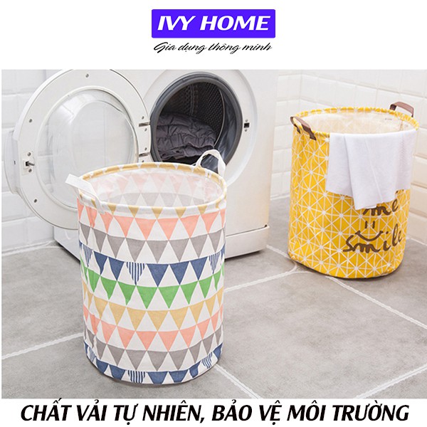 Giỏ vải đựng đồ giặt, quần áo bẩn, đồ dơ