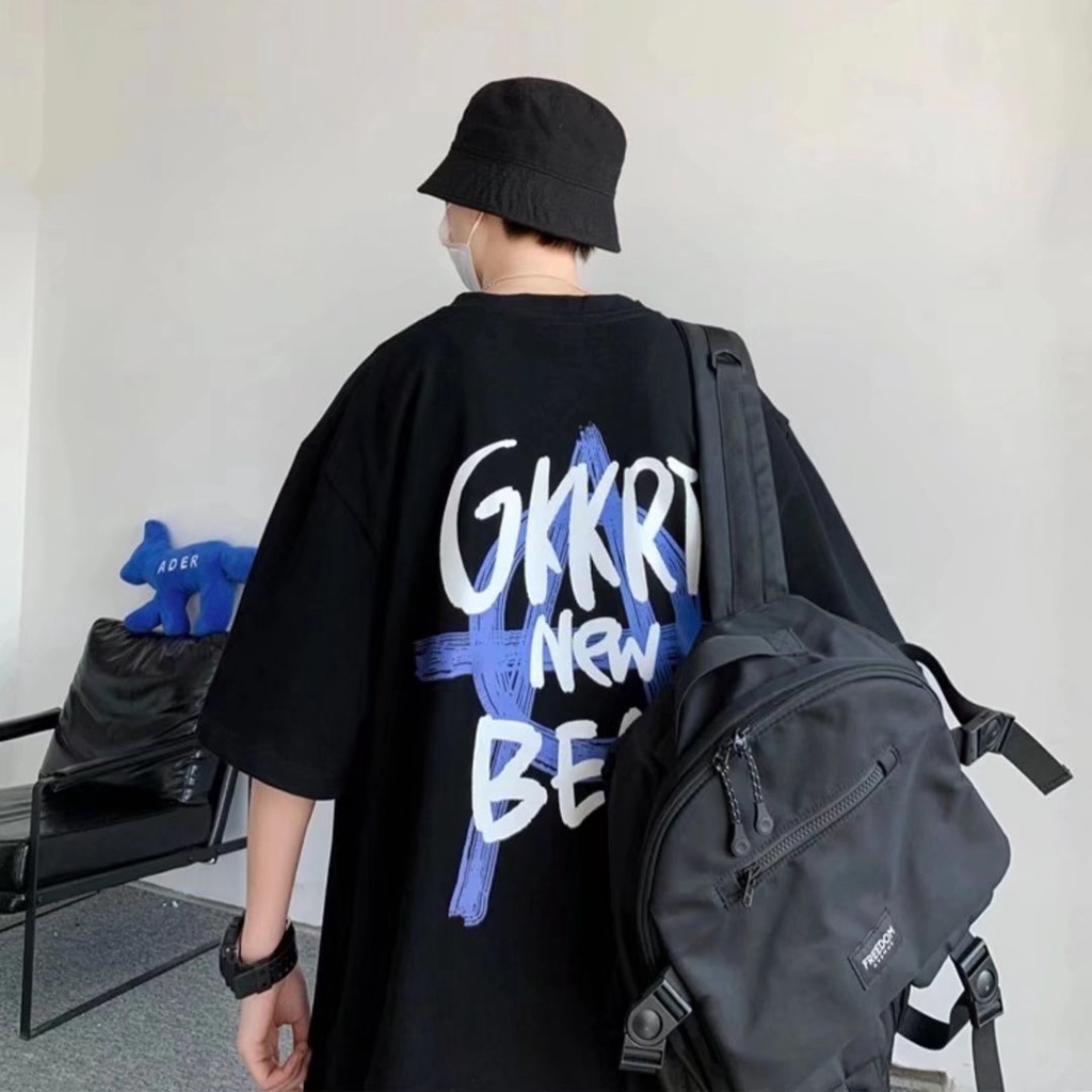 Áo Thun Tay Ngắn Dáng Rộng In Chữ Phong Cách Hip Hop Thời Trang Mùa Hè Cho Nam Và Nữ size M-8XL