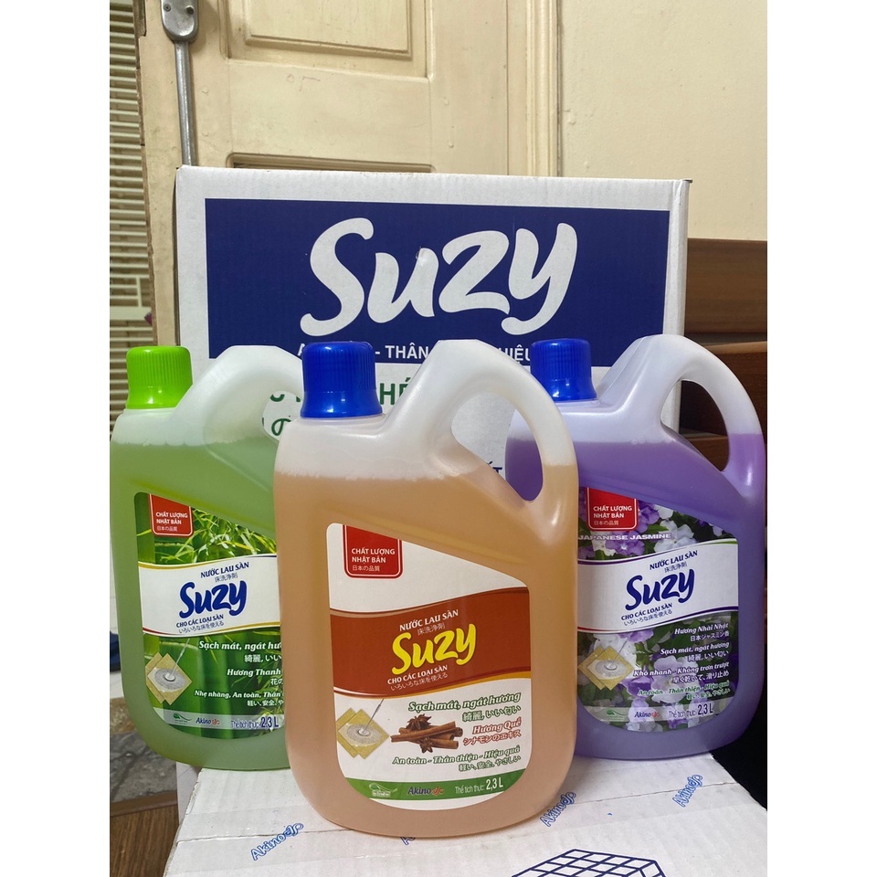 (Chính Hãng) Nước Lau Sàn SUZY 2,3L Diệt Sạch Vi Khuẩn - Chất Lượng Nhật Bản