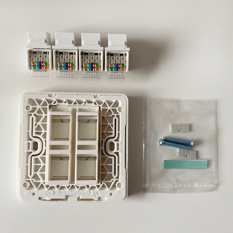 Đầu Nối Dây Cáp Mạng Máy Tính 4 Cổng UTP CAT6 RJ45 Chuyên Dụng