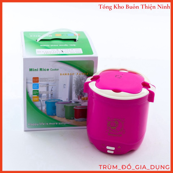 Nồi Cơm, Cặp Lồng Điện Mini 2 In 1 Bảo Hành 1 Tháng