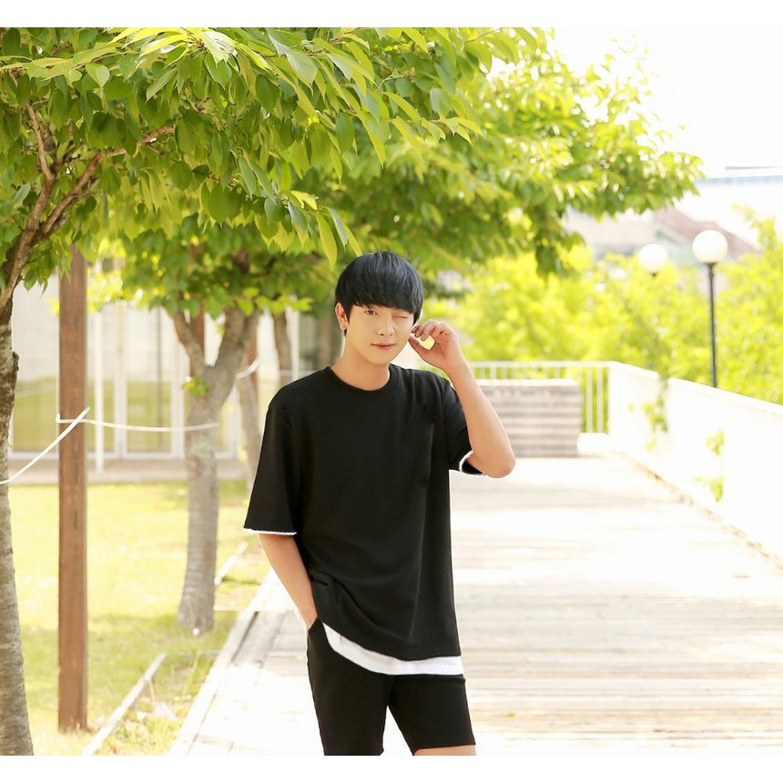 Áo thun Stee HIGHLIGHT Black &amp; White - Giá sỉ Unisex