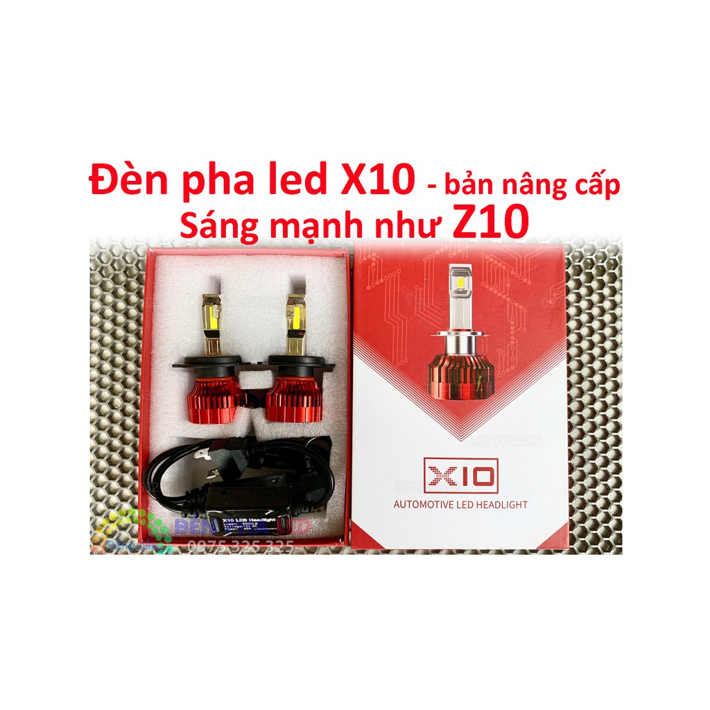 Đèn pha led X10 NEW 2021- 47W -sáng mạnh như Z10 Z10s đường cắt chuẩn hơn XHP70 L5 L9 xlight w12 kingled V70 V12- 1 bóng