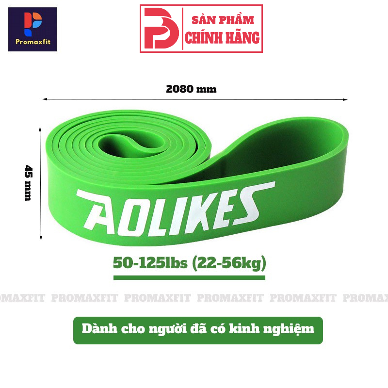 Dây kháng lực tập gym power band Aolikes đàn hồi cao su tập tay chân mông vai đùi nam nữ