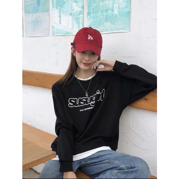 Áo Sweater SU.SU.GIRL Ulzzang Unisex Nam, Nữ-HDKNSUSU | BigBuy360 - bigbuy360.vn