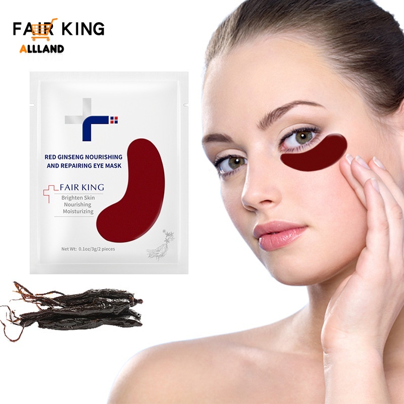 [Hàng mới về] Cặp mặt nạ mắt chiết xuất nhân sâm đỏ collagen dưỡng ẩm làm mờ quầng thâm FAIR KING