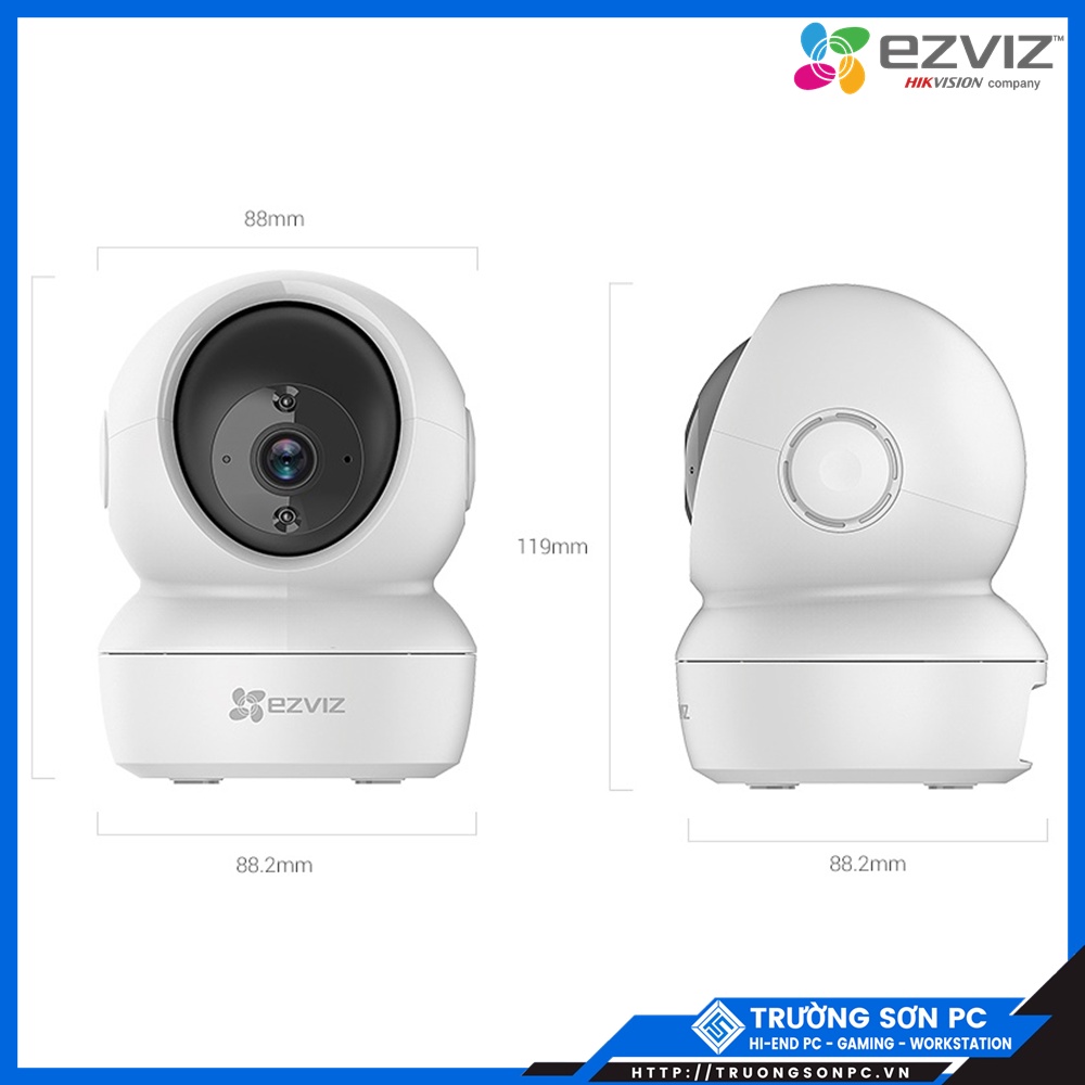 Camera IP Wifi EZVIZ C6N CSCV246 Ez360 4M QHD 2K 1440P | Chính Hãng Bảo Hành 24 Tháng