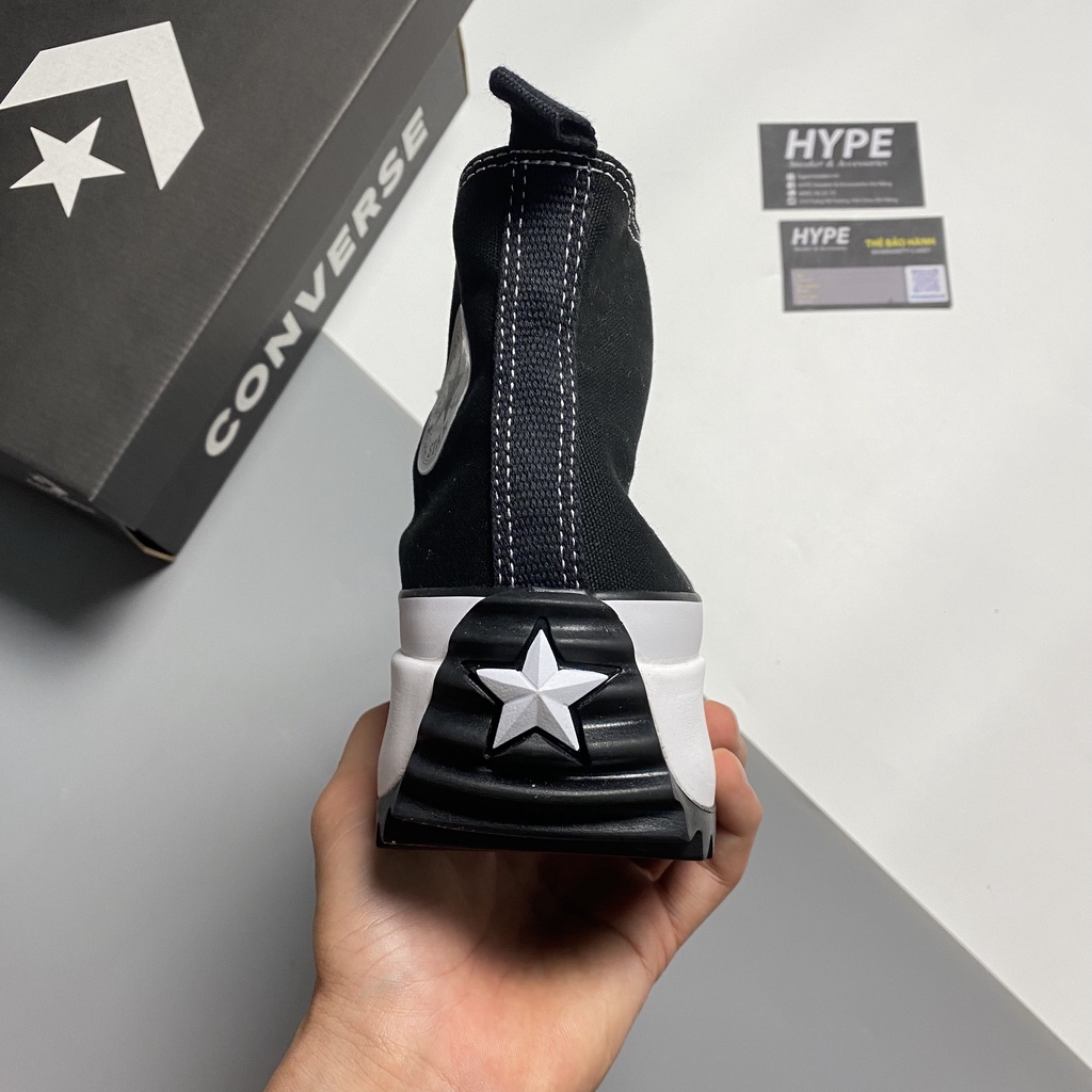 Giày Converse Run Star Hike Black  - Hype Sneaker | Phiên bản 1:1 chuẩn