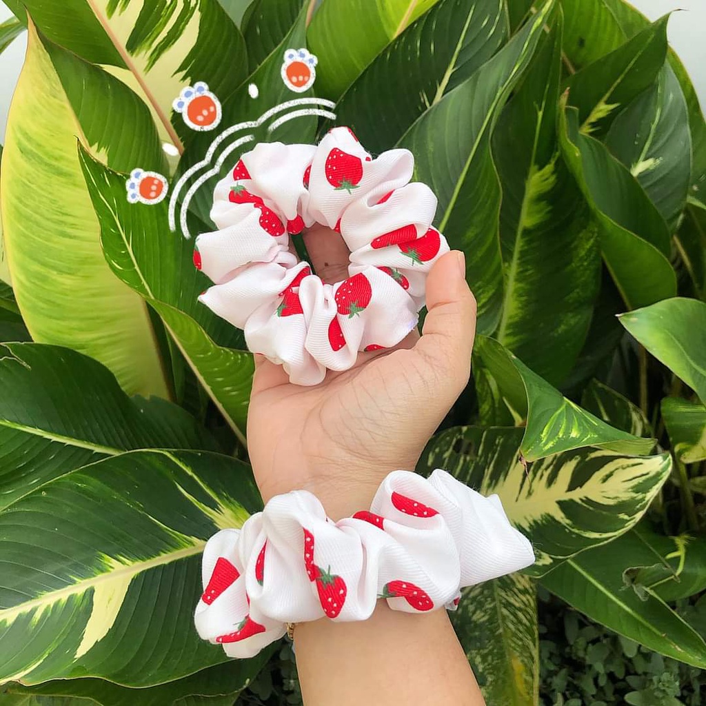 [Sỉ rẻ nhất shopee] Dây buộc tóc vải Scrunchies tự chọn mẫu