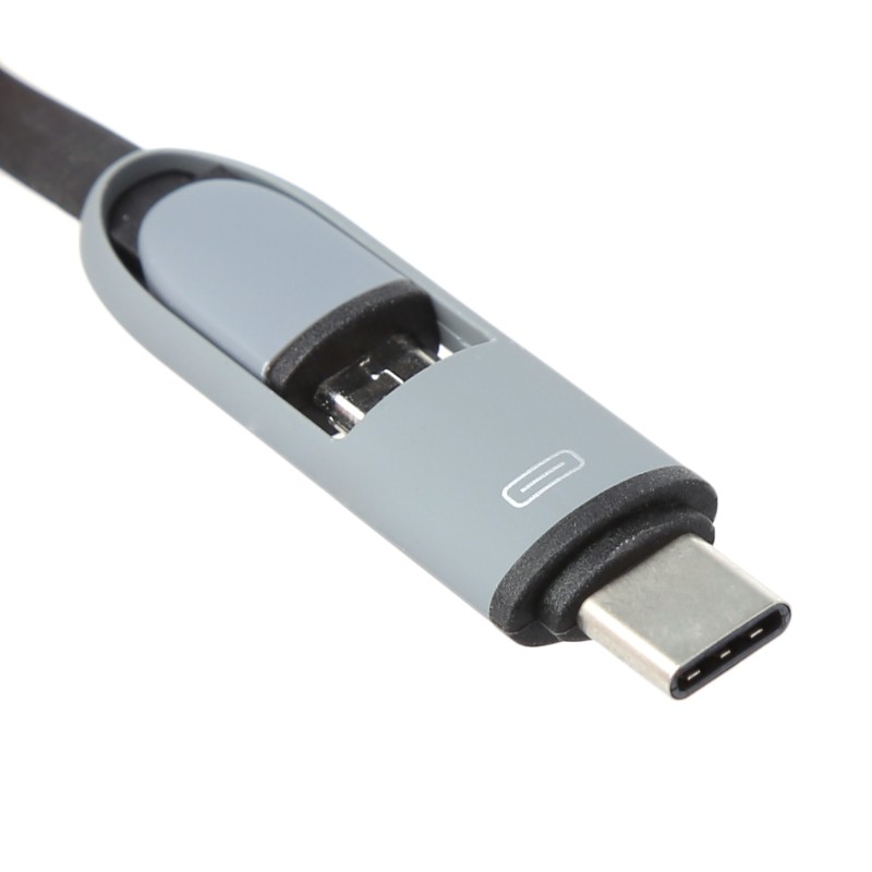 Cần bán 2-In-1  USB 3.1 Type C+Micro USB Charge Data TPE Flat Cable For Android Phone