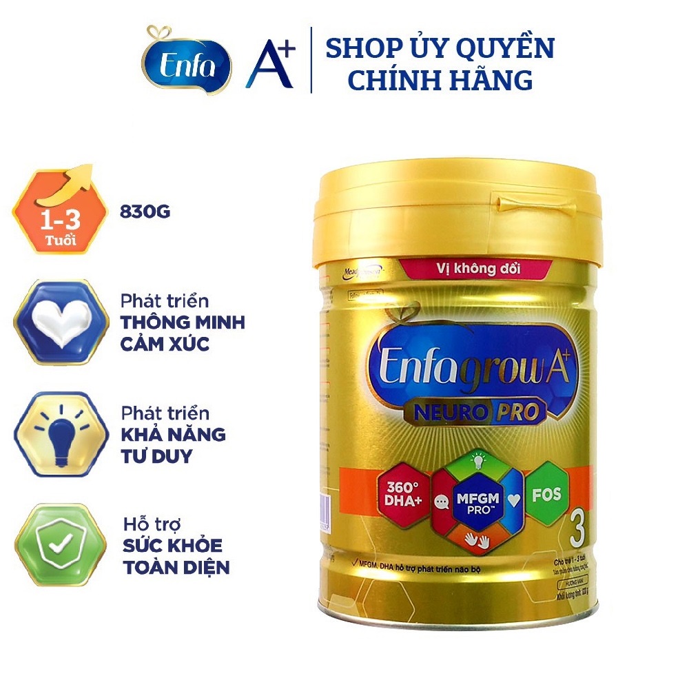 Sữa Enfagrow A+ 3,4, Enfamil a+ 1,2 830g ( Date 2023 )