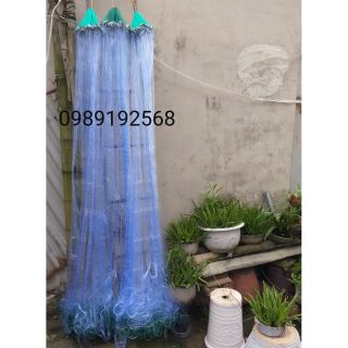 Lưới đánh cá 3 màn then 5 cao 2m dài 90m bắt cá trắm chép và các loại cá to từ 1kg đến 4kg