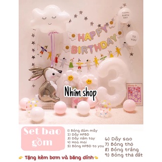 Set trang trí sinh nhật , trang trí đơn giản tại nhà mẫu trang trí mới nhất