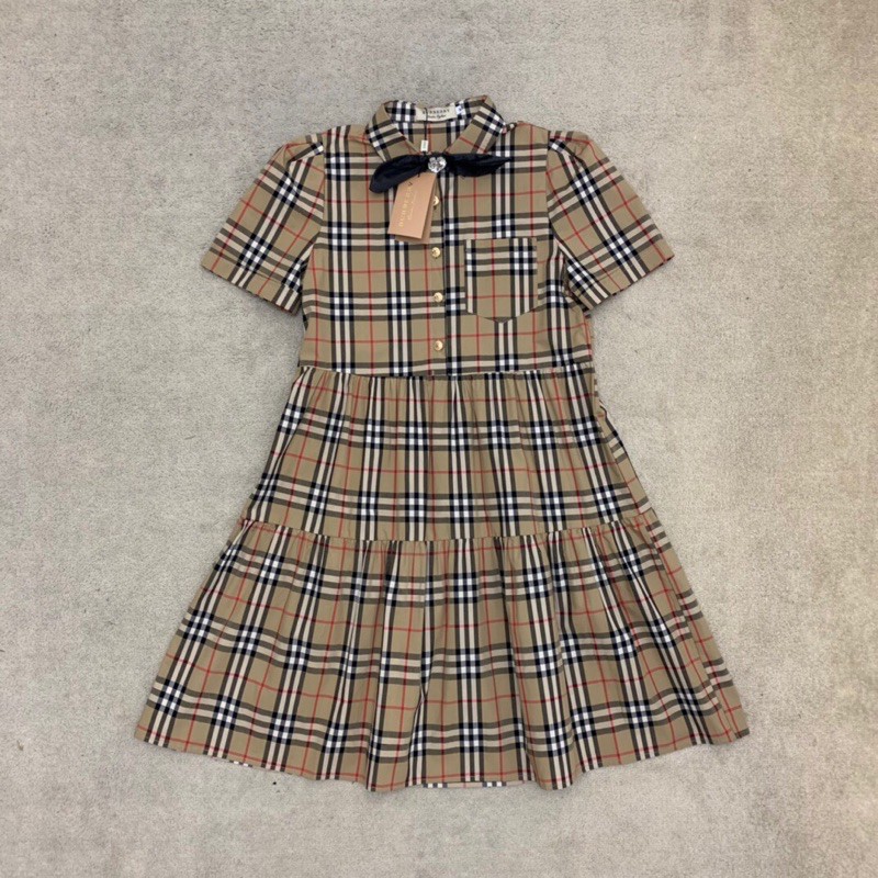 Đầm babydoll, đầm dáng xòe thời trang cao cấp BURBERRY BBR