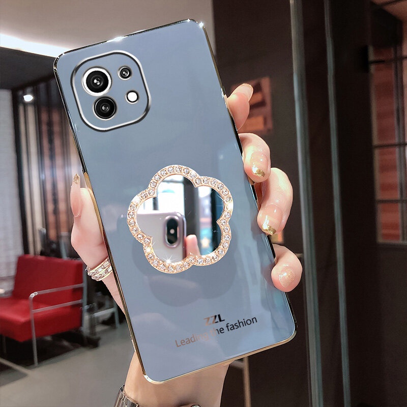 Ốp Điện Thoại Mềm Đính Đá Lấp Lánh Trang Điểm Cho Xiaomi 11 Lite 5G NE
