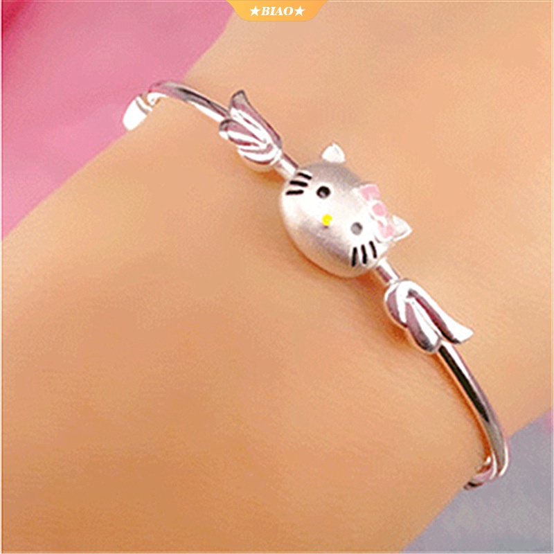 SANRIO Vòng Tay Hình Mèo Hello Kitty Dễ Thương Có Thể Điều Chỉnh Kích Thước