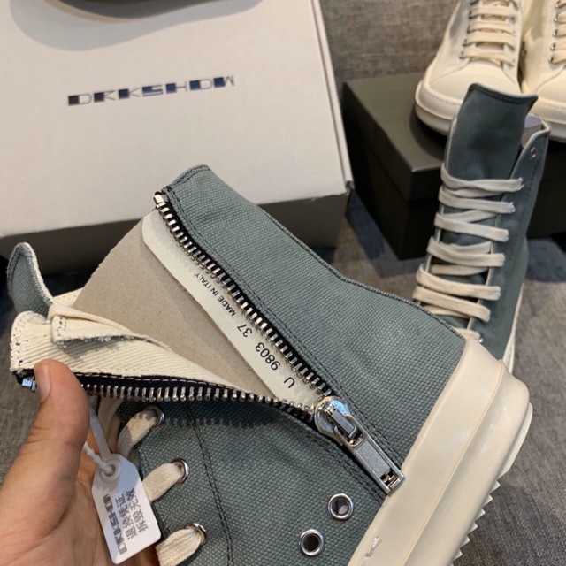 LV-NEW ⚡ XIÊU SALE- Giầy rickowen xanh cổ cao hàng độc 1:1 ( full box + free ship ) CKV ✔️ : : : 🔥 XIÊU RẺ ☯ $ ^ " ^ ¹ : | BigBuy360 - bigbuy360.vn