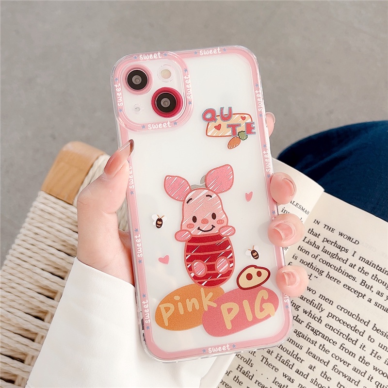 Ốp Điện Thoại Mềm Chống Sốc In Hình Gấu Pooh Cho iPhone 7 8 SE 2020 7P 8P X XS XR XsMax 11 12 13 Pro 11 12 13 Pro Max