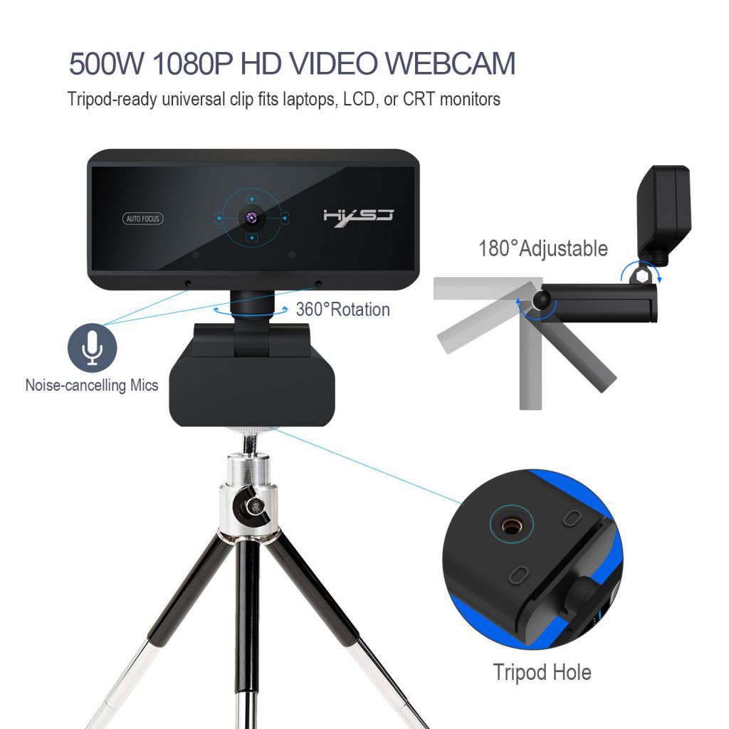 Webcam 1080p 5 Triệu Pixels Cho Máy Tính | BigBuy360 - bigbuy360.vn