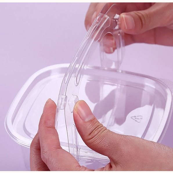 Hộp đựng bánh mousse trong suốt sáng tạo dùng một lần cho salad trái cây Western Point/hộp đóng gói 