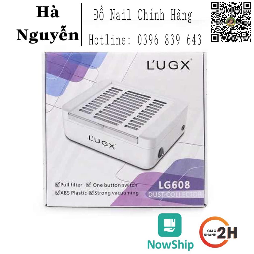 [ HÀNG CHÍNH HÃNG] MÁY HÚT BỤI Làm Nail CAO CẤP 40W LUGX LG608 ĐỂ BÀN