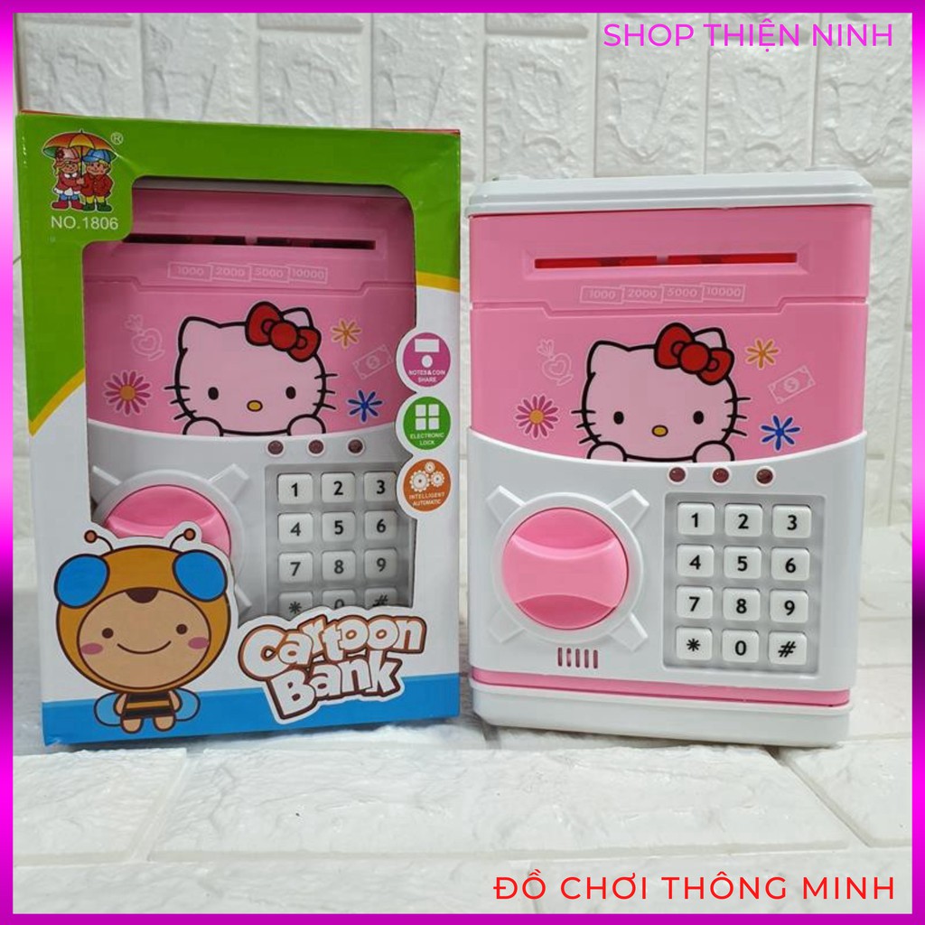 Két sắt mini thông minh cho bé tiết kiệm tiền (LOẠI TO - ĐƯỢC CHỌN MÀU)