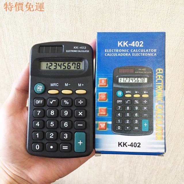 Combo máy tính cầm tay mini kèm bút văn phòng