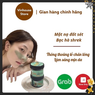 Mặt nạ đất sét bạc hà shrek pack i’m the real & mặt nạ lột mụn đầu đen shrek park peel off