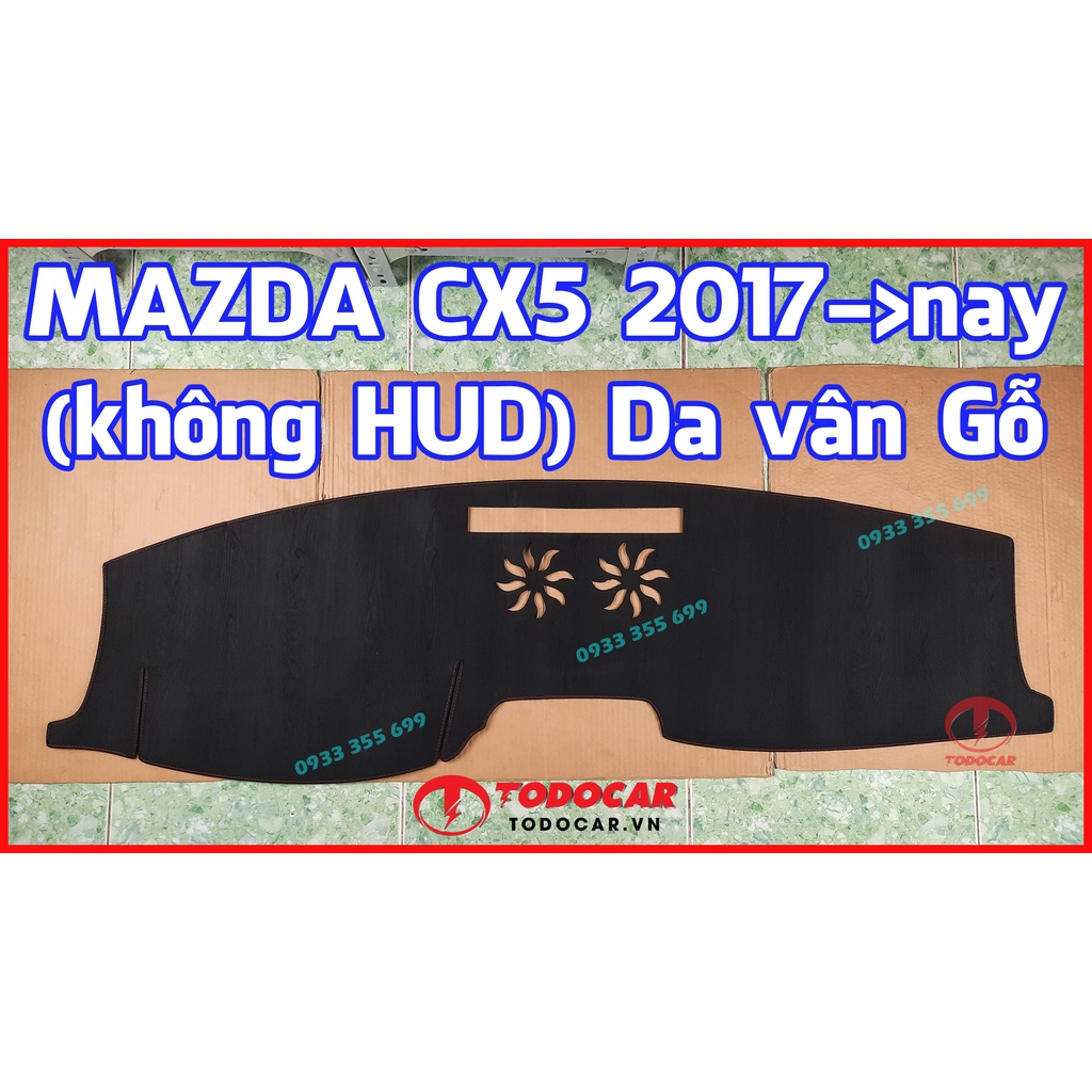 Thảm Taplo MAZDA CX5 bằng Nhung lông Cừu, Da vân Carbon, Da vân Gỗ 2012 13 2014 2015 2016 2017 2018 2019 2020 2021 2022