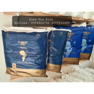 Tã/Bỉm YUBEST NIGHT dán/quần S84/M76/L72/XL68/XXL64/XXXL60