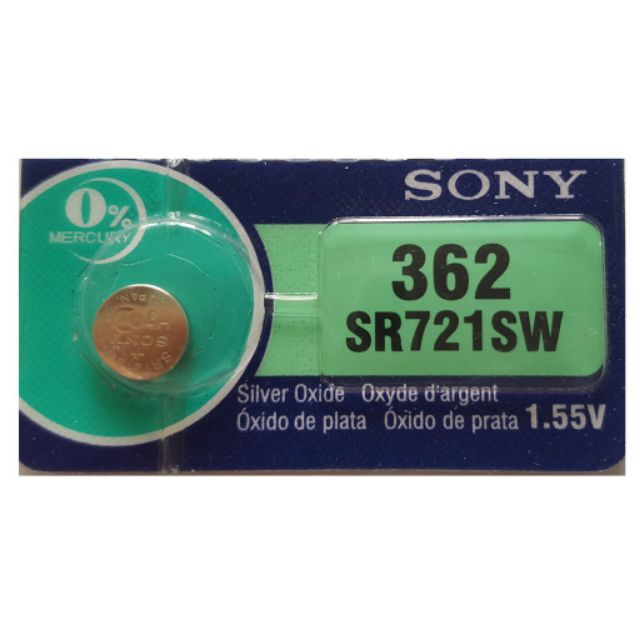 Pin Đồng Hồ Sony 362 SR721SW 1.55v (giá 1 viên)