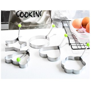 KHUÔN RÁN TRỨNG, RÁN BÁNH SET 5 CÁI