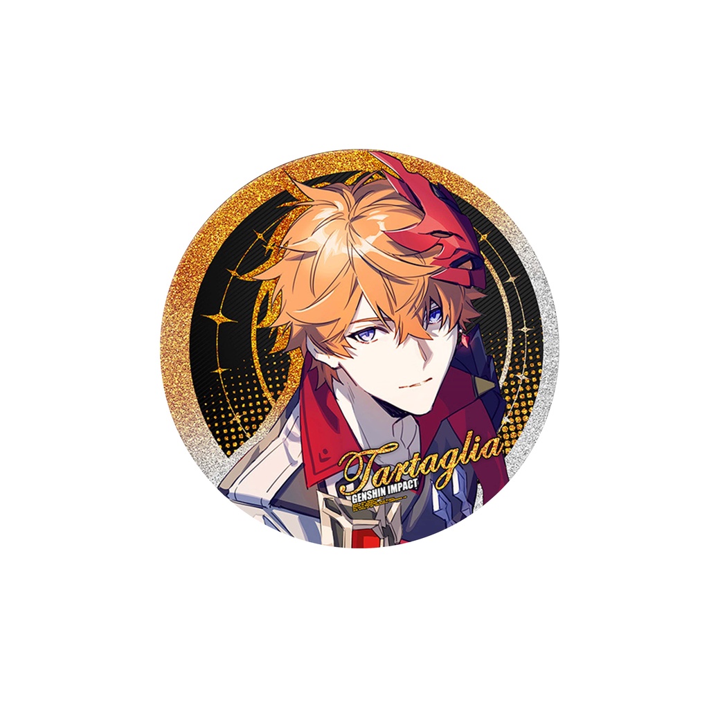 Huy hiệu IN HÌNH Genshin Impact game anime chibi dễ thương tiện lợi