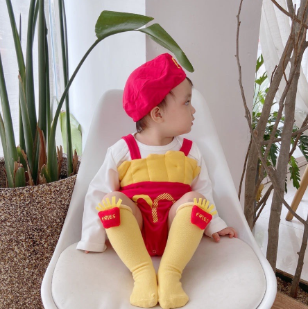 Áo liền thân 2 dây + nón đáng yêu cho bé