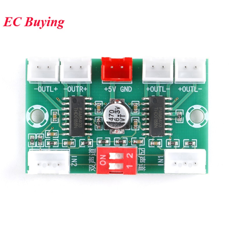 Mô Đun Khuếch Đại Âm Thanh Kỹ Thuật Số PAM8403 4*3W USB DC 5V XH-A156 4 Kênh20210822